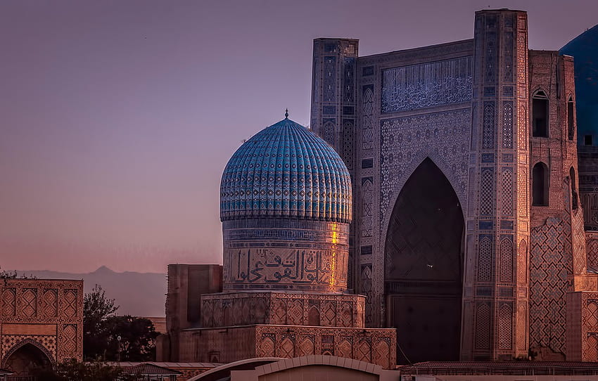 mesquita, arquitetura, cúpula, Uzbequistão, Samarcanda, ÐÐµÑÐµÑÑ ÐÐ¸Ð±Ð¸-Ð¥Ð°Ð½ÑÐ¼ para, seção Ð³Ð¾ÑÐ¾Ð´ papel de parede HD
